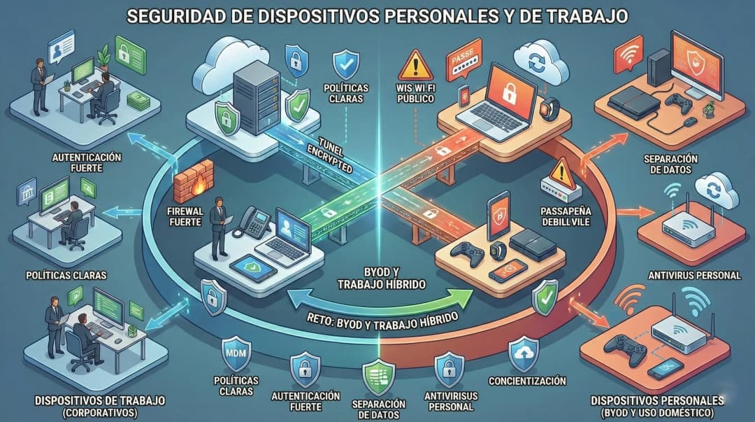 Seguridad de dispositivos personales y de trabajo