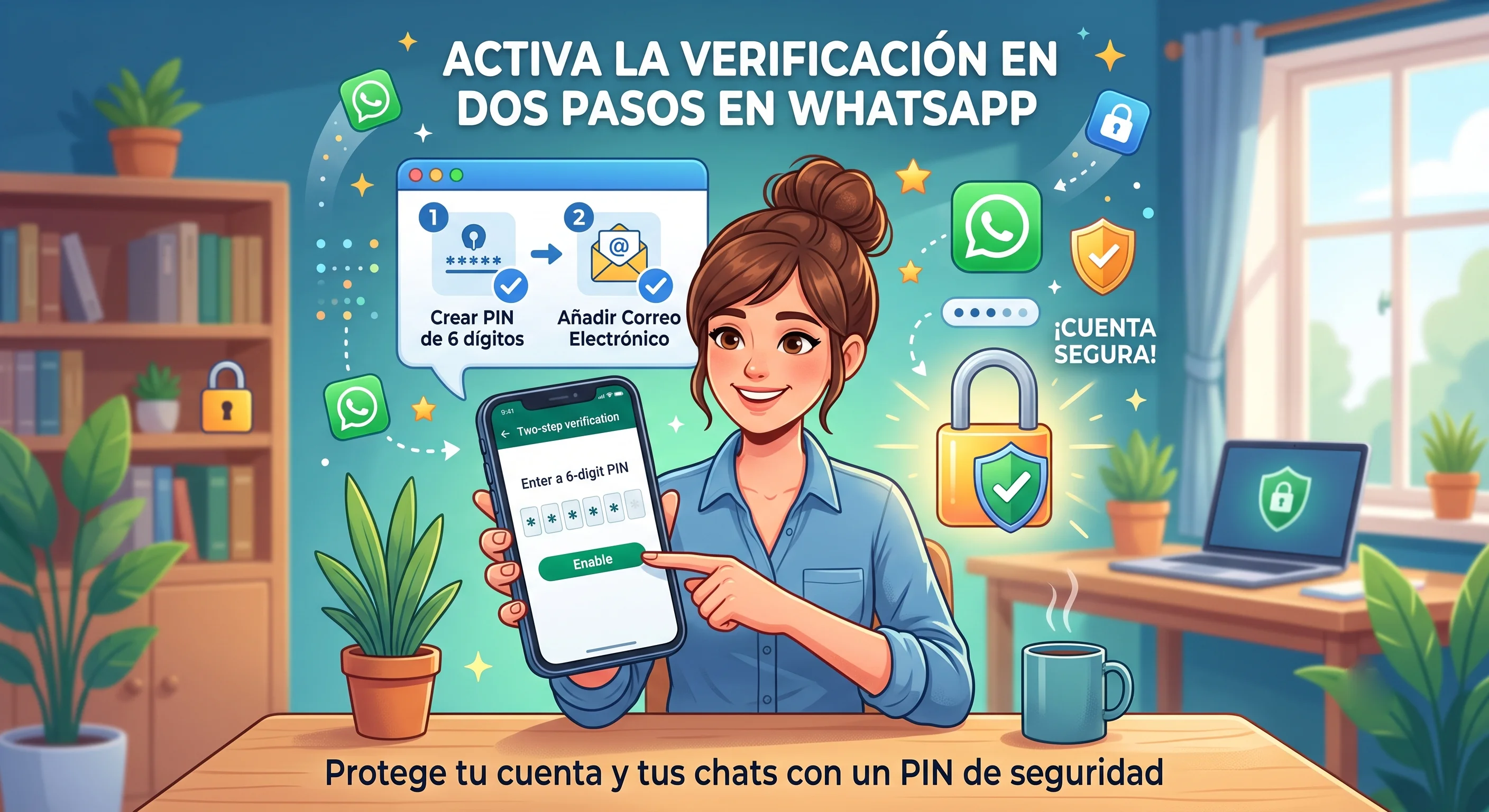 Cómo Activar la Verificación en Dos Pasos en WhatsApp (Guía Paso a Paso)