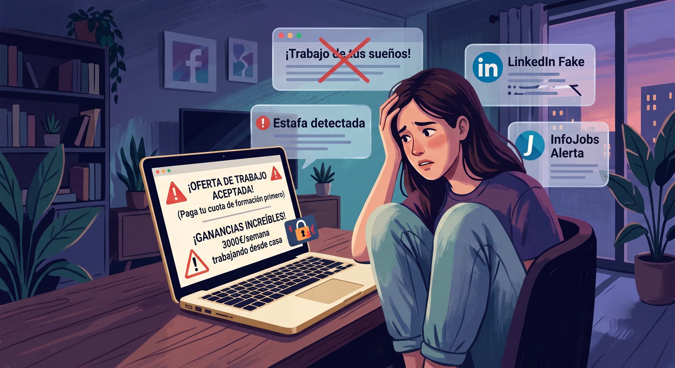 Ofertas de Trabajo Falsas: Cómo Detectar una Estafa de Empleo en LinkedIn e InfoJobs