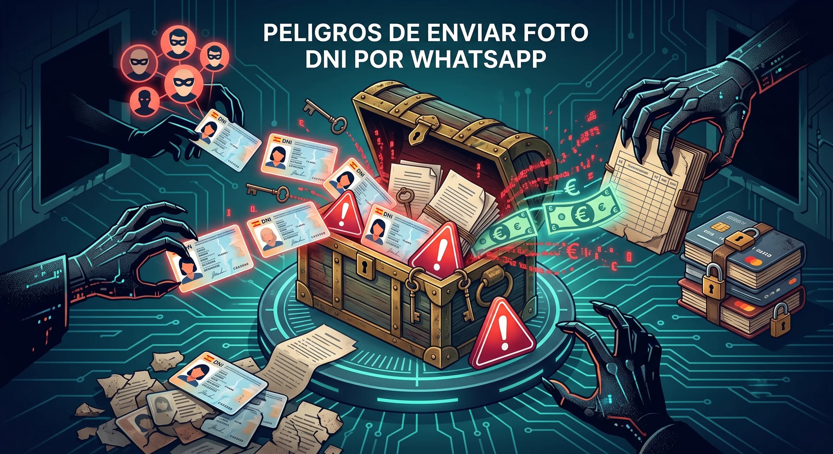 Peligros de Enviar Fotos del DNI por WhatsApp o Correo y Alternativas Seguras