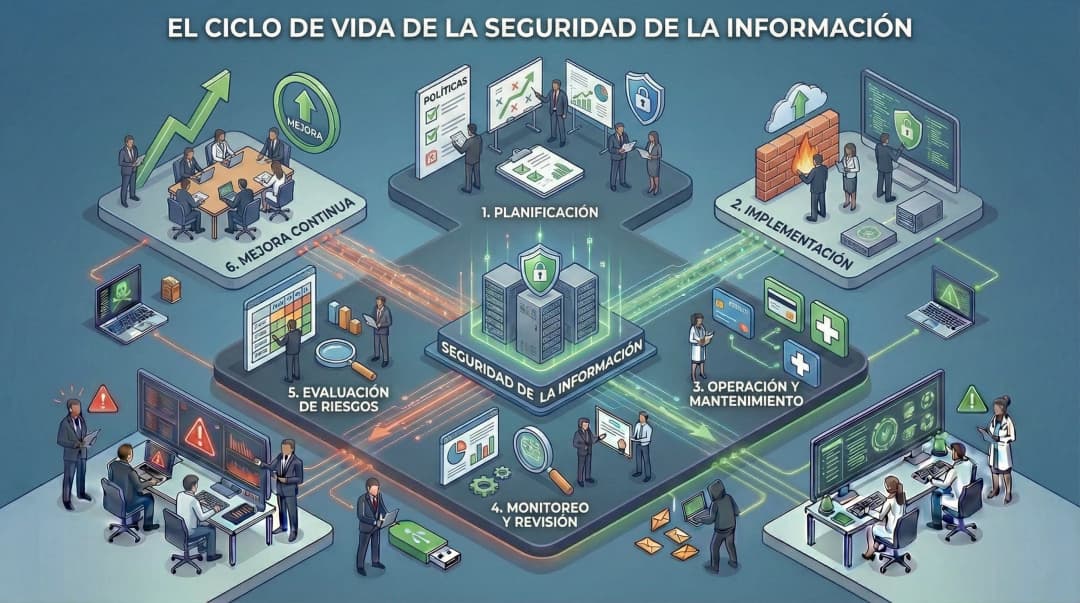 El ciclo de vida de la seguridad de la información