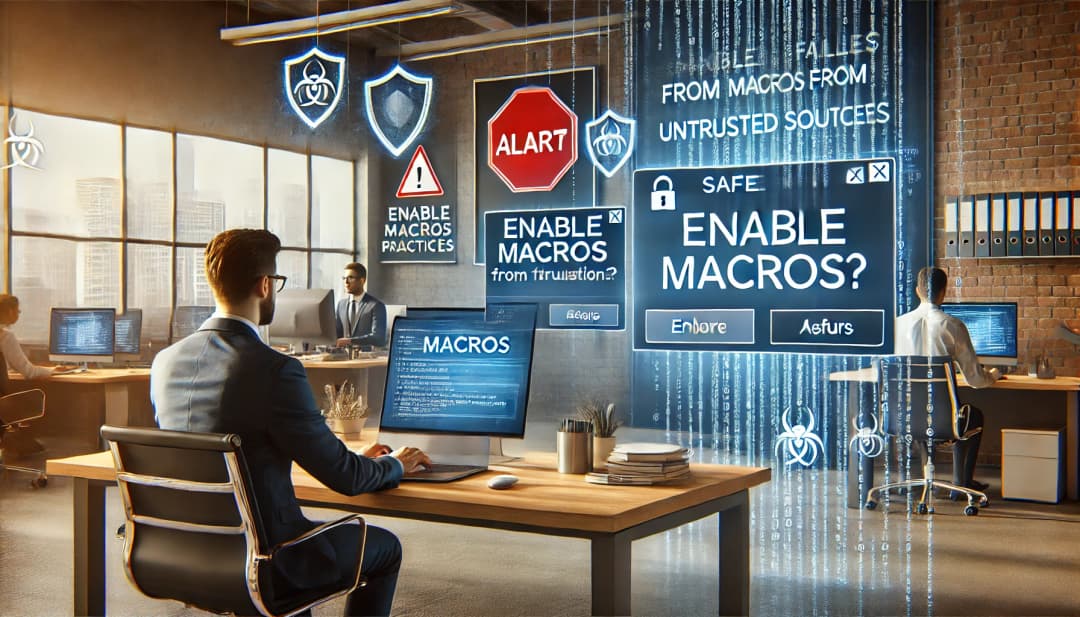 El problema de los ficheros que solicitan habilitar macros
