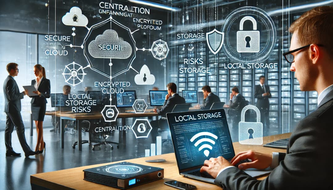 Gestión segura de información: Centralización vs. almacenamiento local
